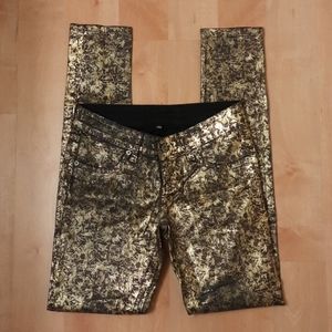 LF Carmar Gold Foil Skinny Jeans